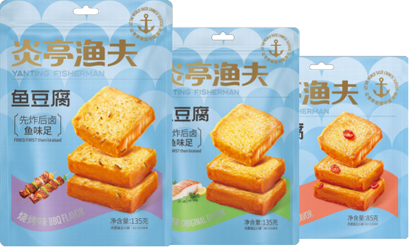 Blue Coral Halal Fish Surimi Snacks - Premium fish surimi snacks with dual protein formula